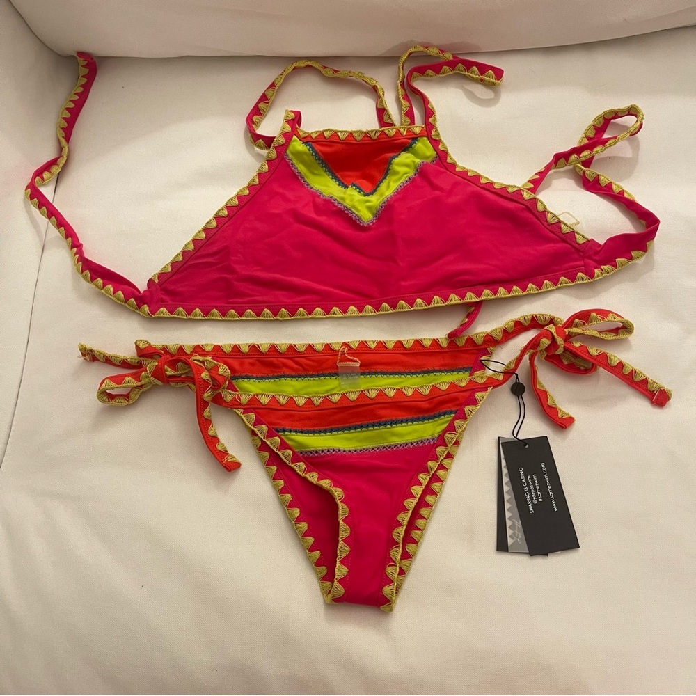 It Girl Halter Top and The Tease Tie Side Bottom Bikini